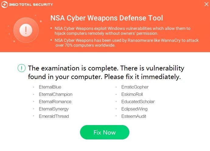 360 NSA Cyber Weapons Defense Tool