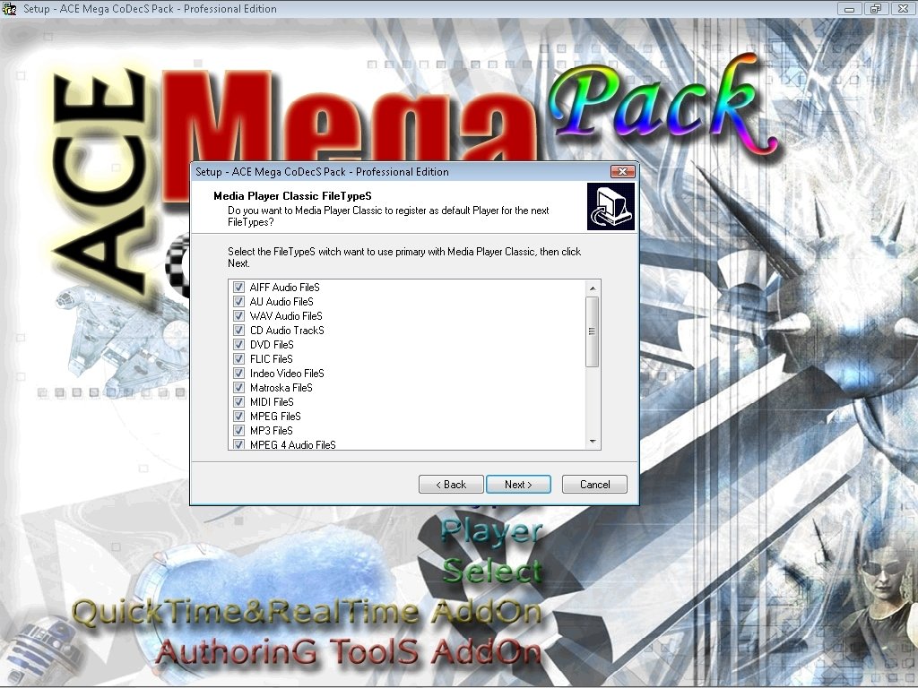 ACE Mega CoDecS Pack