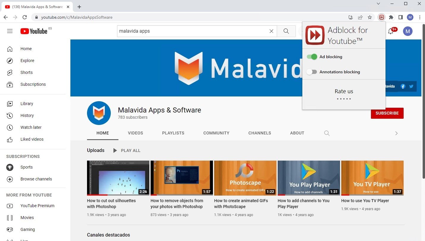 Adblock для YouTube