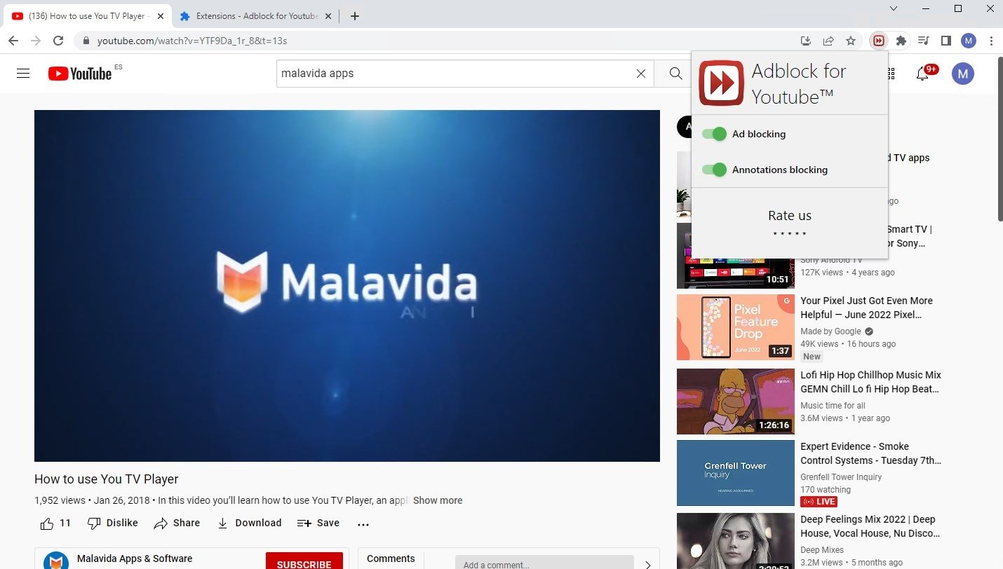 Adblock для YouTube