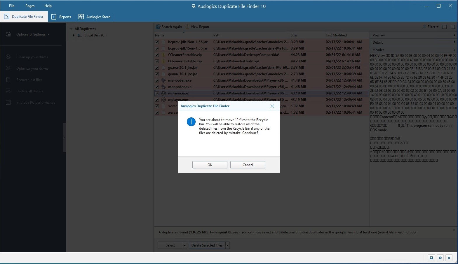 Auslogics Duplicate File Finder