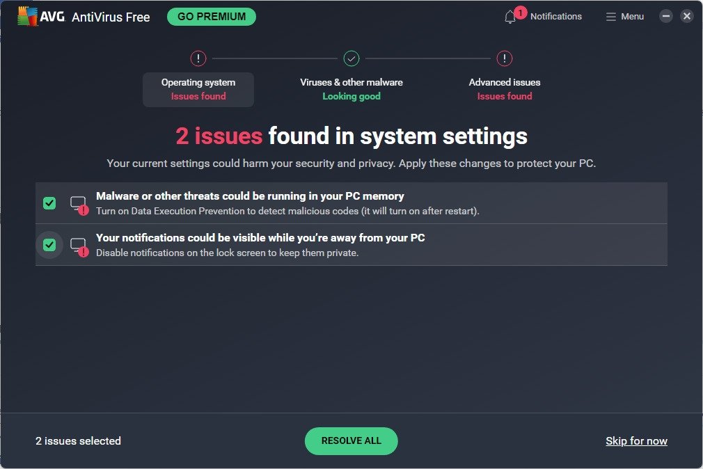 AVG AntiVirus Free