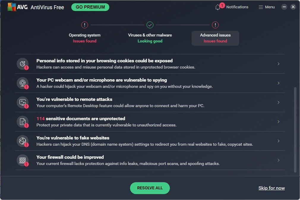 AVG AntiVirus Free