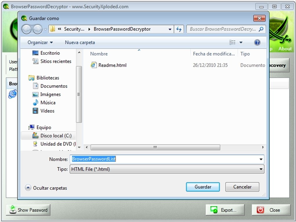 Browser Password Decryptor