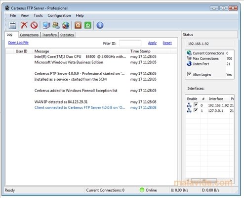 Cerberus FTP Server