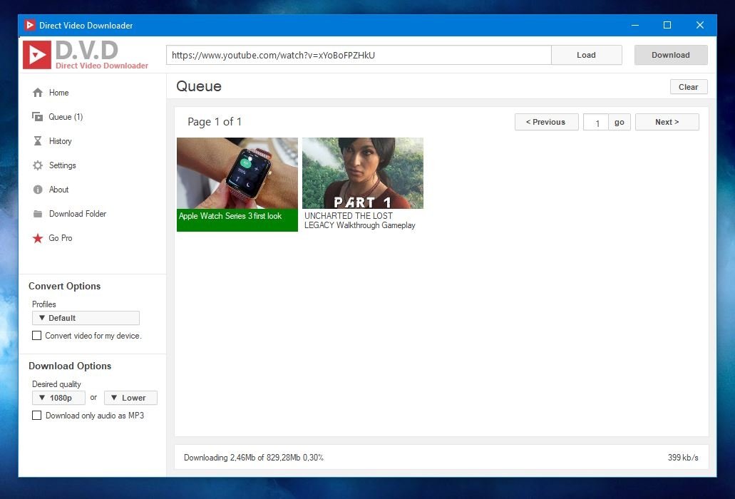 Direct Youtube Downloader
