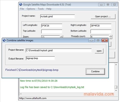 Google Satellite Maps Downloader