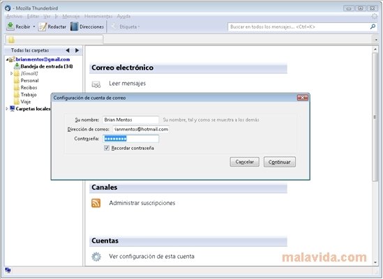 Hotmail for Thunderbird