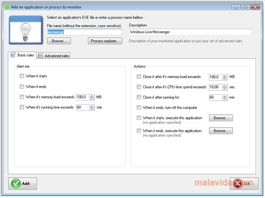Kiwi application monitor