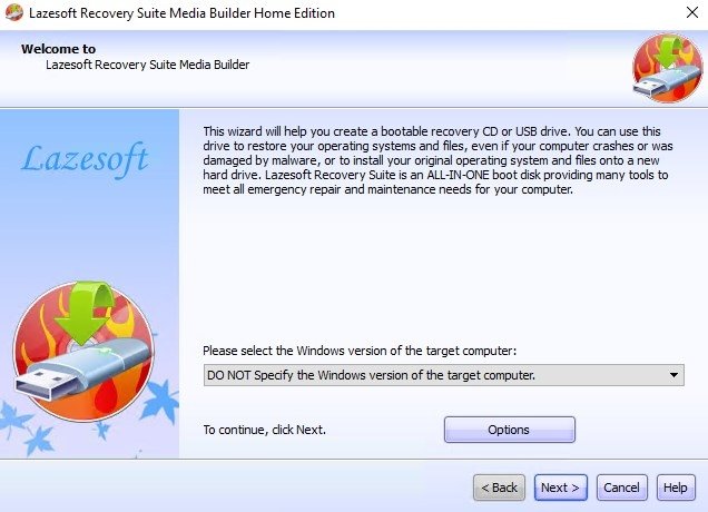 Lazesoft Recovery Suite Home