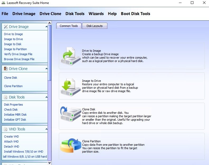 Lazesoft Recovery Suite Home