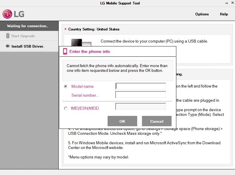LG Mobile Support Tool