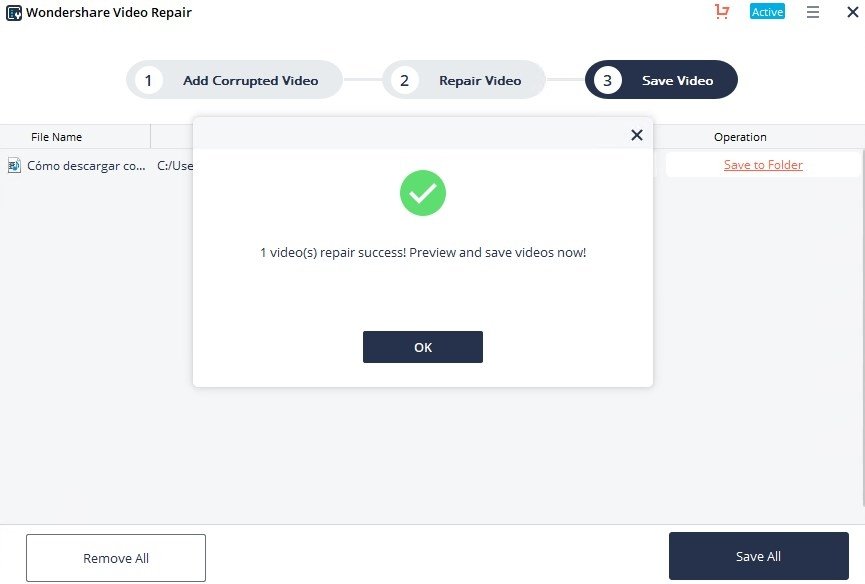 Recoverit Video Repair
