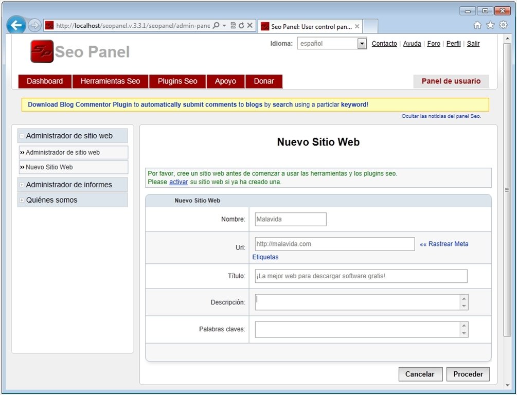 Seo Panel