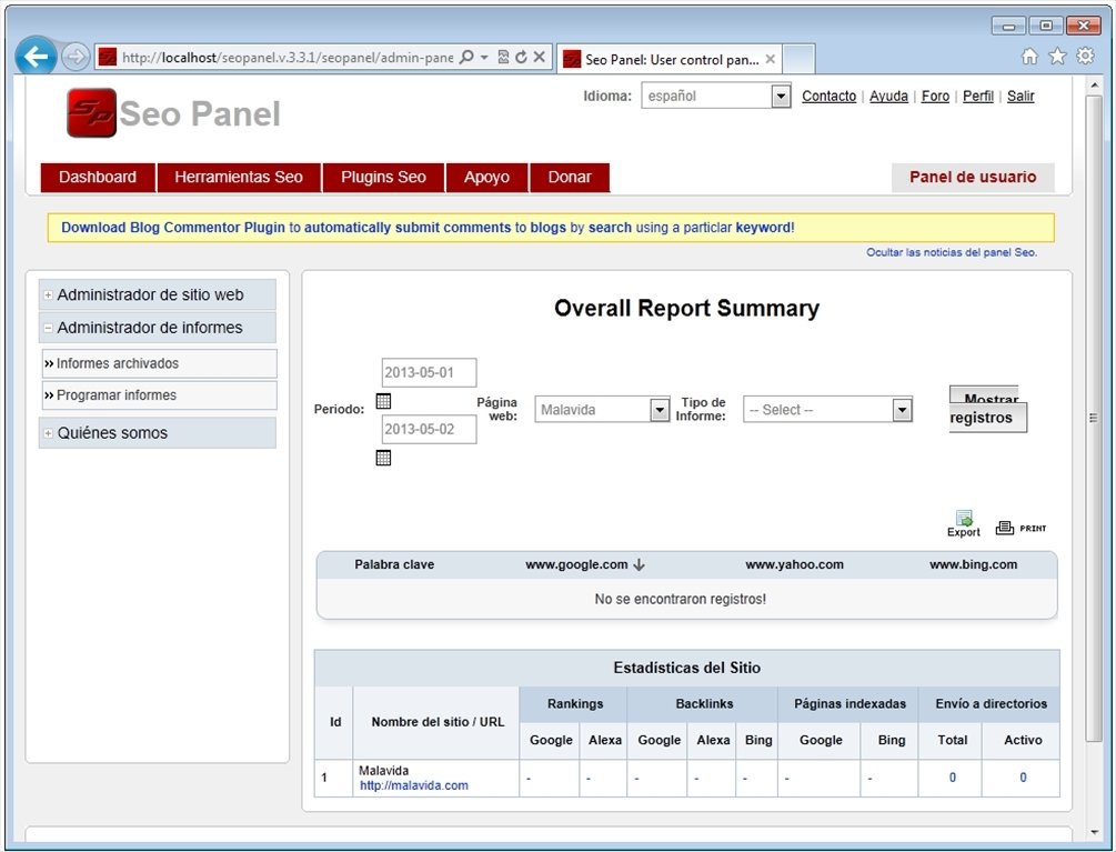 Seo Panel