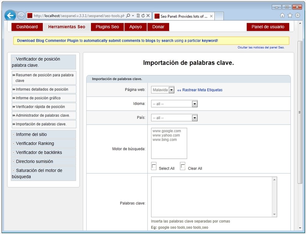Seo Panel