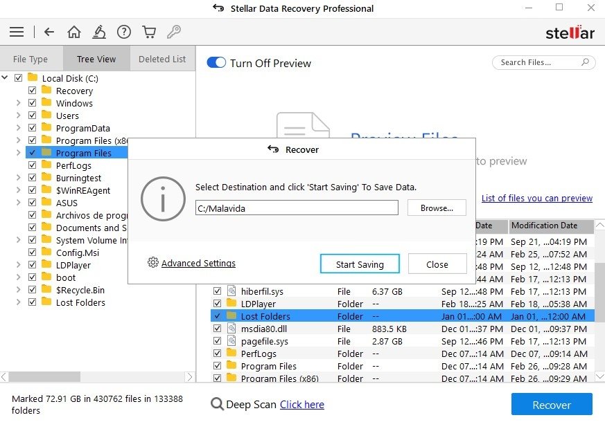 Stellar Data Recovery Professional