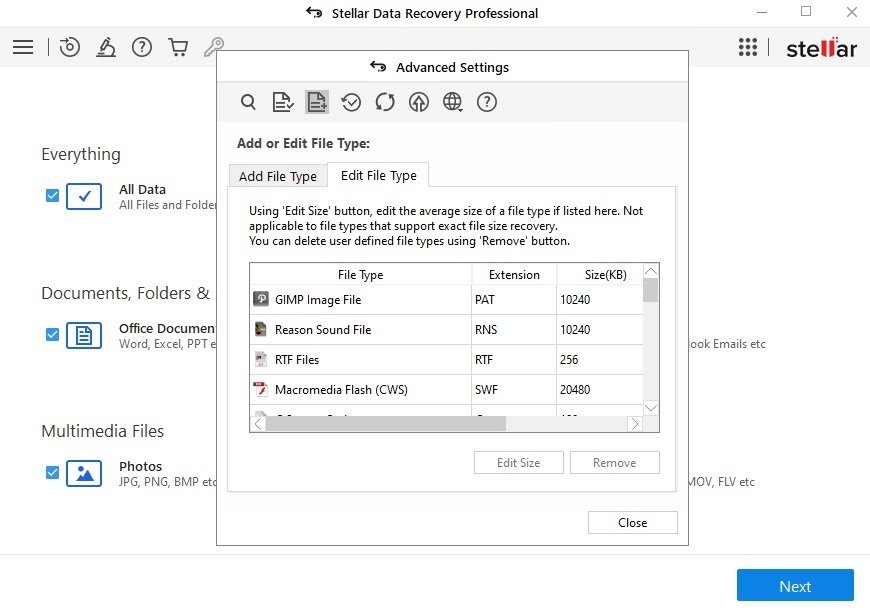 Stellar Data Recovery Professional