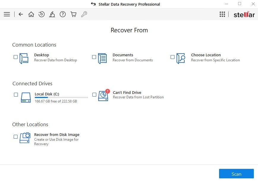 Stellar Data Recovery Professional