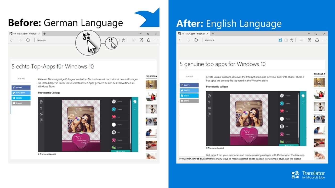Translator для Microsoft Edge