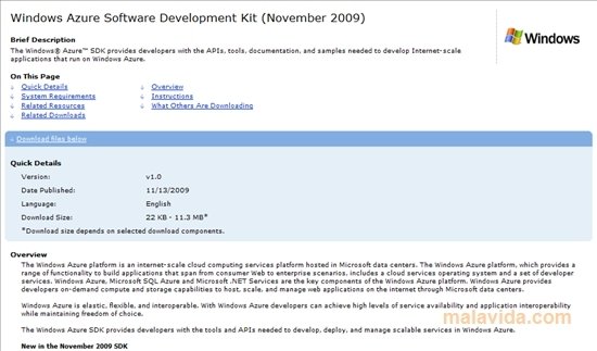 Windows Azure SDK