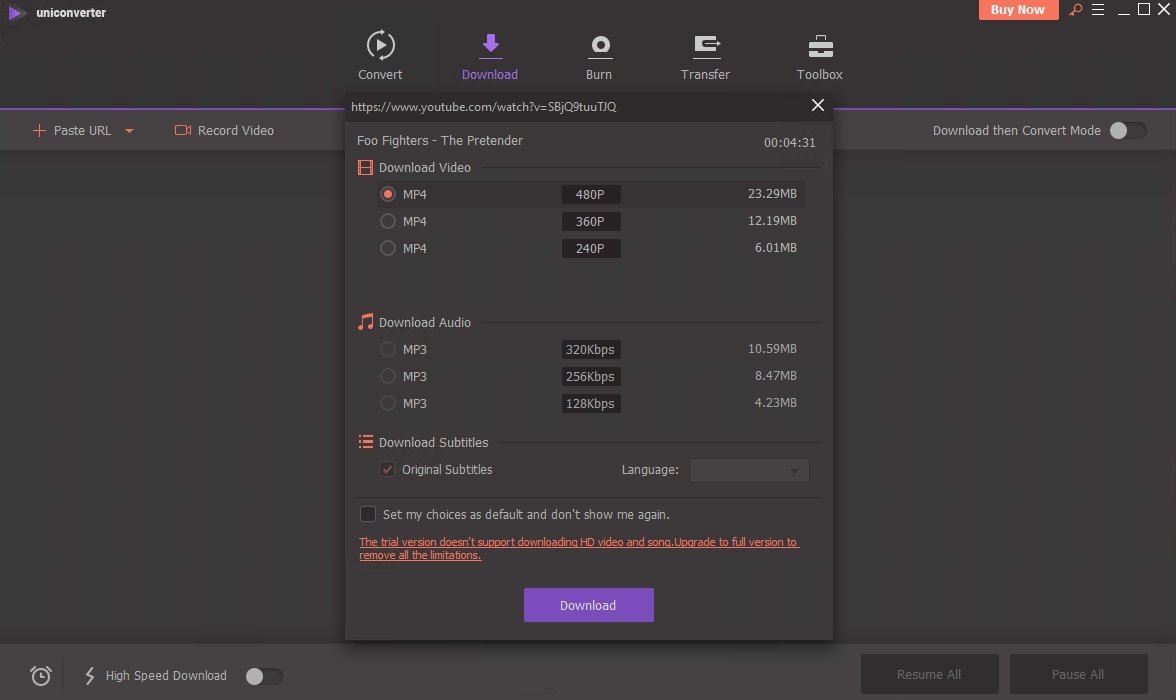 Wondershare UniConverter Editor
